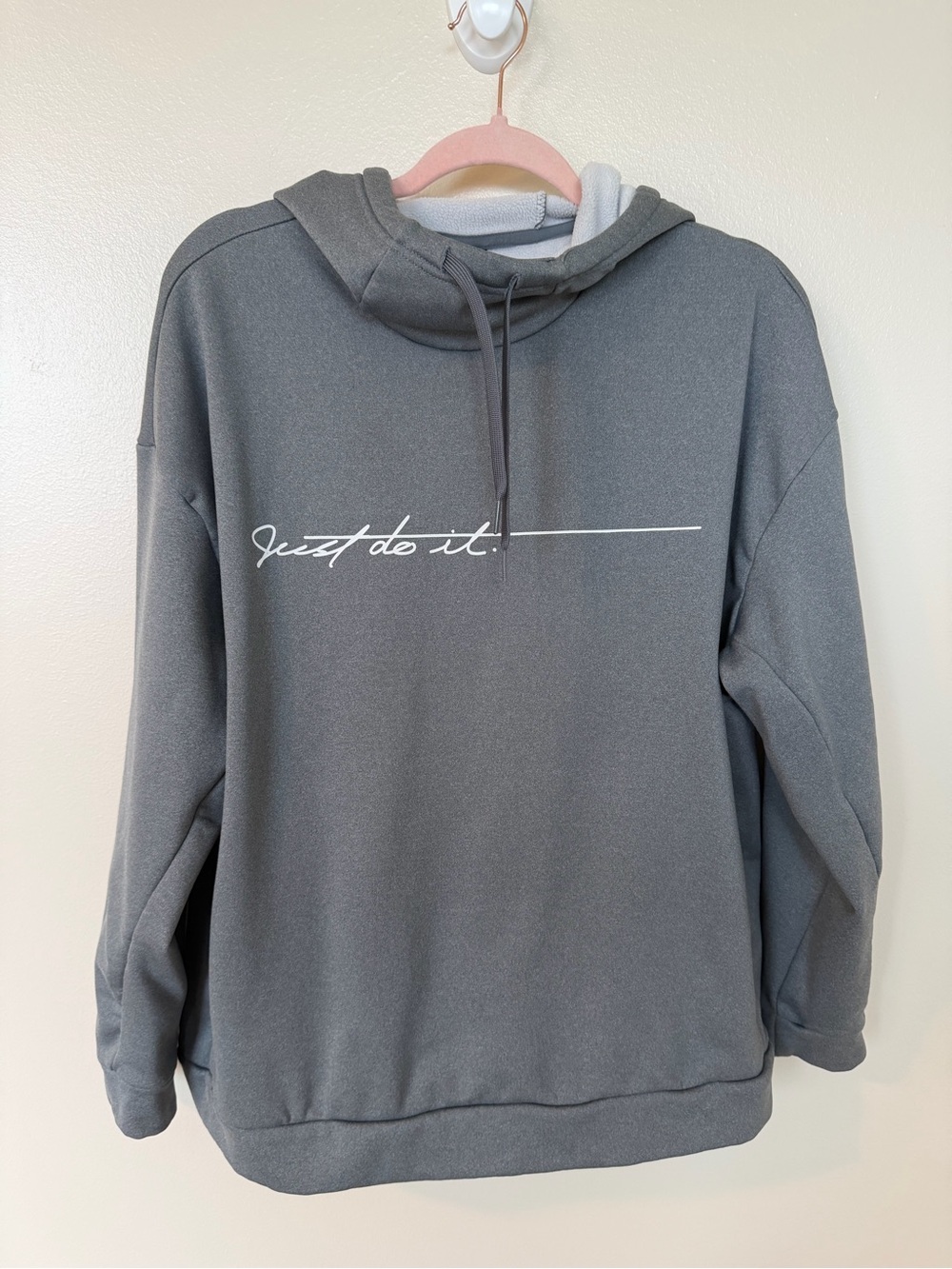 NIKE Nike Dri-Fit Just Do It Cursive Text Graphic Hoodie Hooded Sweatshirt
